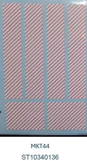 Sterimark MKT044 Marcador Instrumental Listrado Rosa Fundo Branco