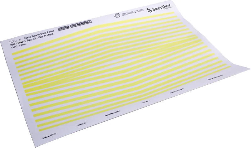 Sterilex BDS2-F Folha Teste Bowie-Dick A4