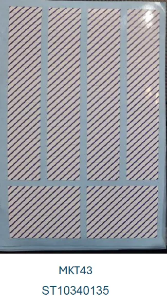 Sterimark MKT043 Marcador Instrumental Listrado Lilás Fundo Branco