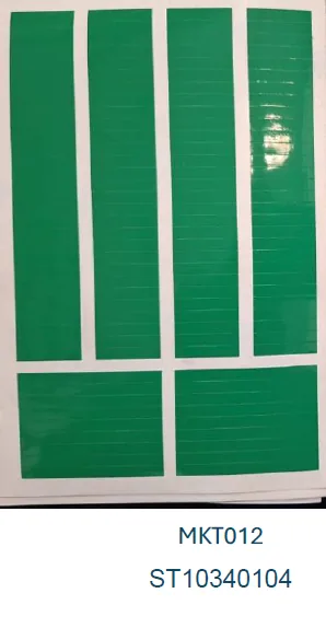 Sterimark MKT012 Marcador Instrumental Liso Verde 134 Tiras