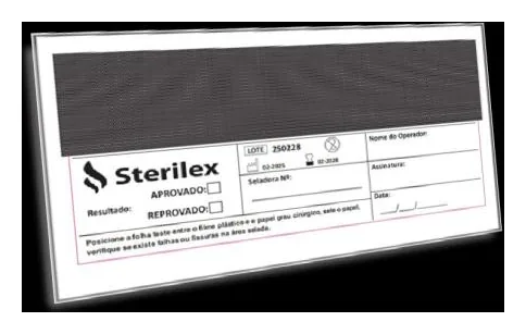 Sterilex TSS Folha Teste Seladora 185x80mm