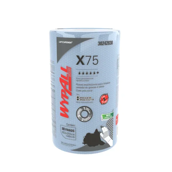 Kimberly-Clark WypAll X75 30242838 Rolo c/ 60 Wipers
