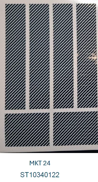 Sterimark MKT024 Marcador Instrumental Listrado Branco/Preto 134 Tiras