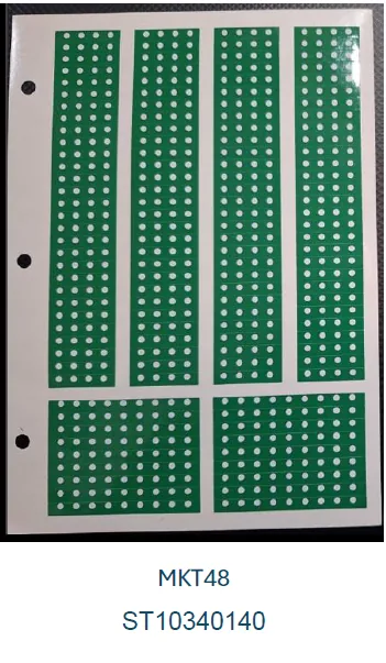 Sterimark MKT048 Marcador Instrumental Verde Bolinha Branca