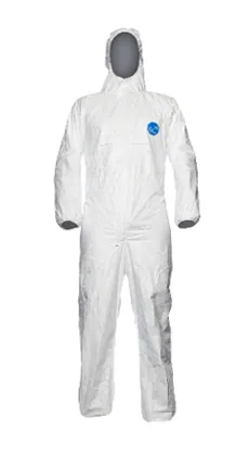 DuPont Tyvek 500 TYCHF5S2XAL Macacão Zíper Frontal Capuz para Máscara