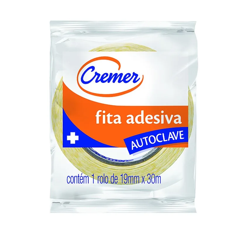 Cremer Fita Autoclave 19mm x 30m com Indicador Quimico