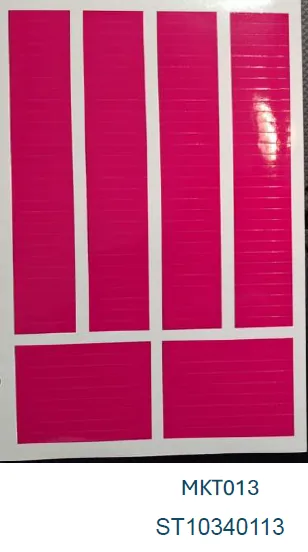 Sterimark MKT013 Marcador Instrumental Liso Rosa 134 Tiras