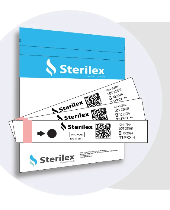 Sterilex IQS4-STEAM Indicador Tipo 4 Vapor Saturado