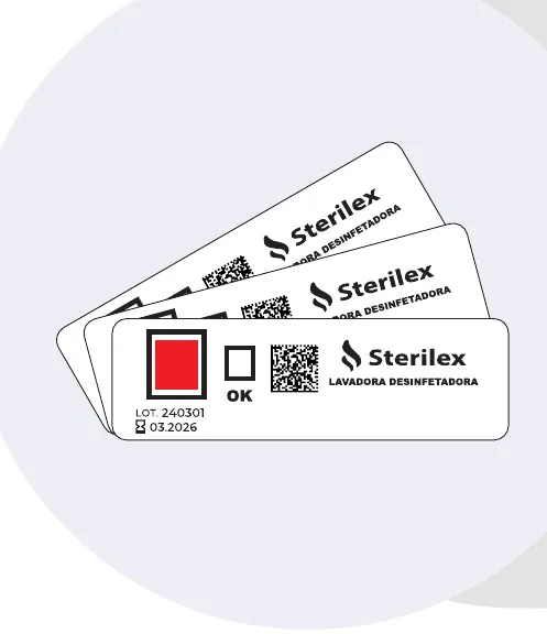 Sterilex TermoTest Lâmina Cleaner 8x2,4cm 25un