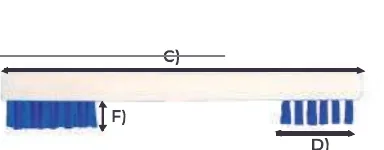 Sterilex W20 Escova Dupla Nylon 185mm
