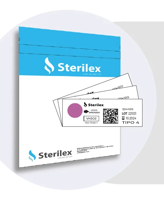 Sterilex IQS4-H2O2 Indicador Tipo 4 Peróxido de Hidrogênio