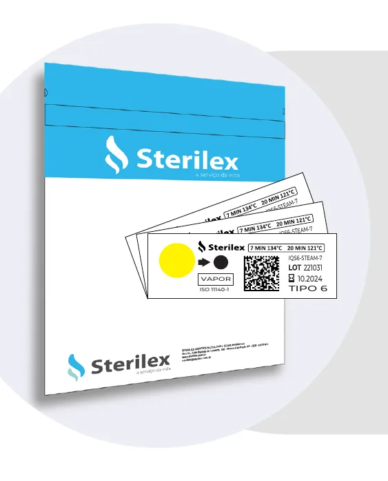 Sterilex IQS6-STEAM-7min Emulador Tipo 6 Vapor 7 Min