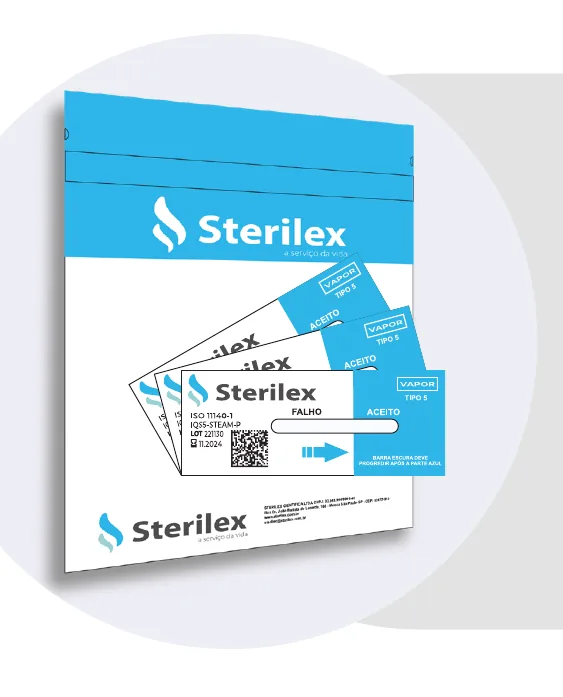 Sterilex IQS5-STEAM-P Indicador Tipo 5 Pastilha Vapor