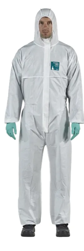 Ansell AlphaTec 1800 Standard Modelo 111 Macacão Proteção Química Leve Respirável