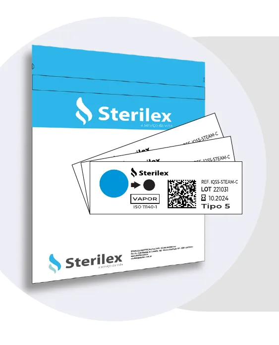 Sterilex IQS5-STEAM-C Indicador Tipo 5 Vapor Colorimétrico